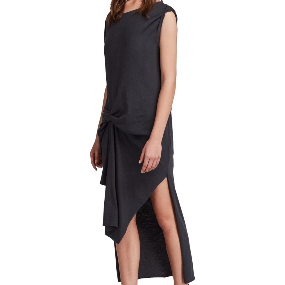 All Saints Riviera Devo Drape Front Sleeveless Dress Size XS